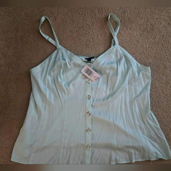 NWT Torrid Mint Challis Fit And Flare Tank Size 1X - Picture 4 of 5